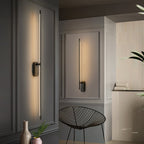 Wall Sconce, Stick-Shaped Linear Metal, Brass or Black, Dimmable LED