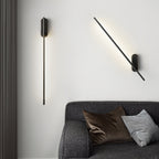 Wall Sconce, Stick-Shaped Linear Metal, Brass or Black, Dimmable LED