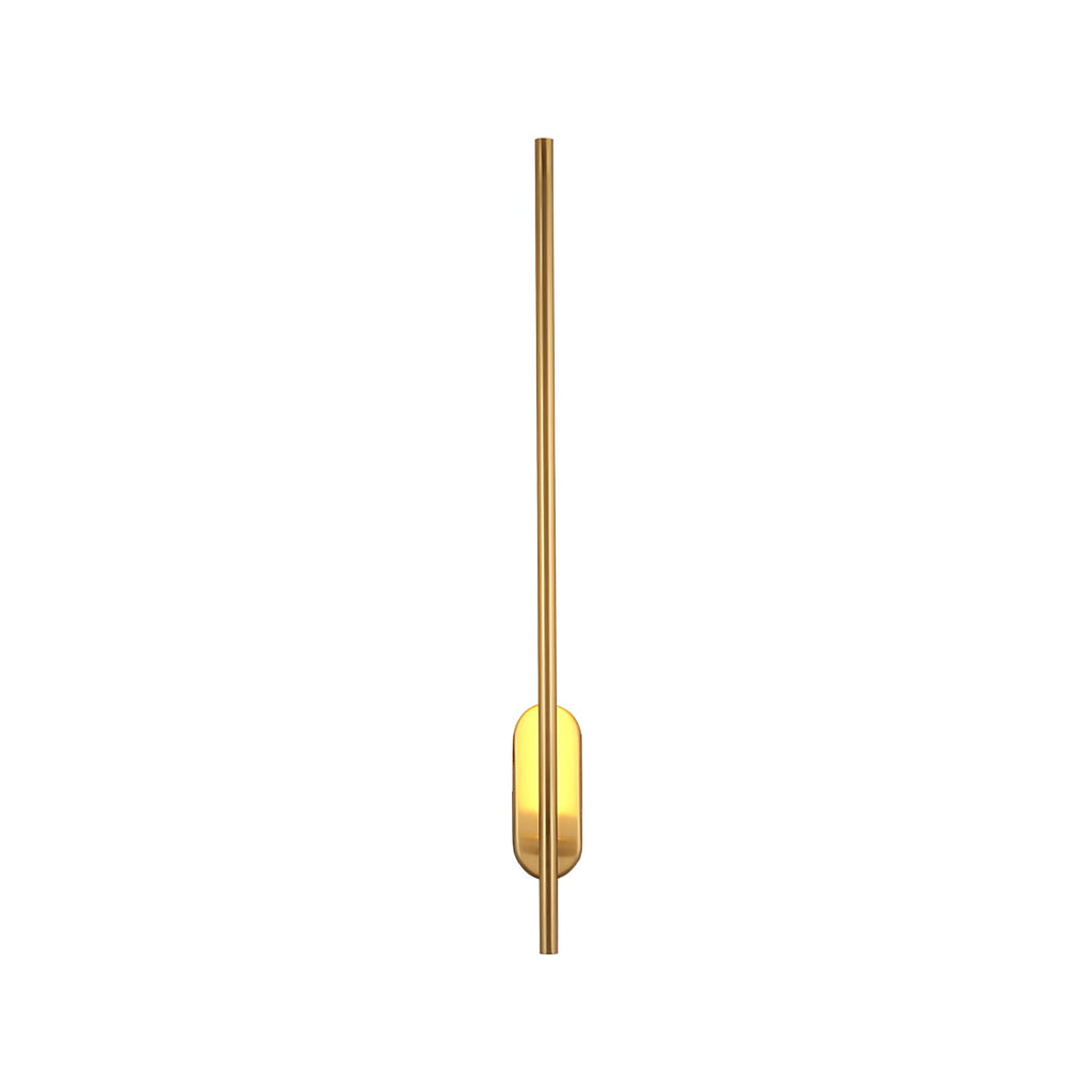 Wall Sconce, Stick-Shaped Linear Metal, Brass or Black, Dimmable LED
