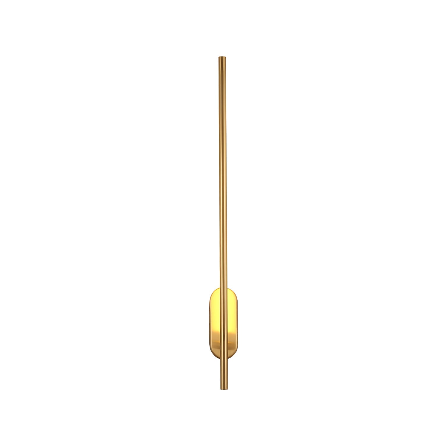 Wall Sconce, Stick-Shaped Linear Metal, Brass or Black, Dimmable LED