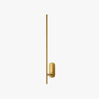 Wall Sconce, Stick-Shaped Linear Metal, Brass or Black, Dimmable LED