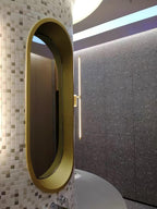 Wall Sconce, Stick-Shaped Linear Metal, Brass or Black, Dimmable LED