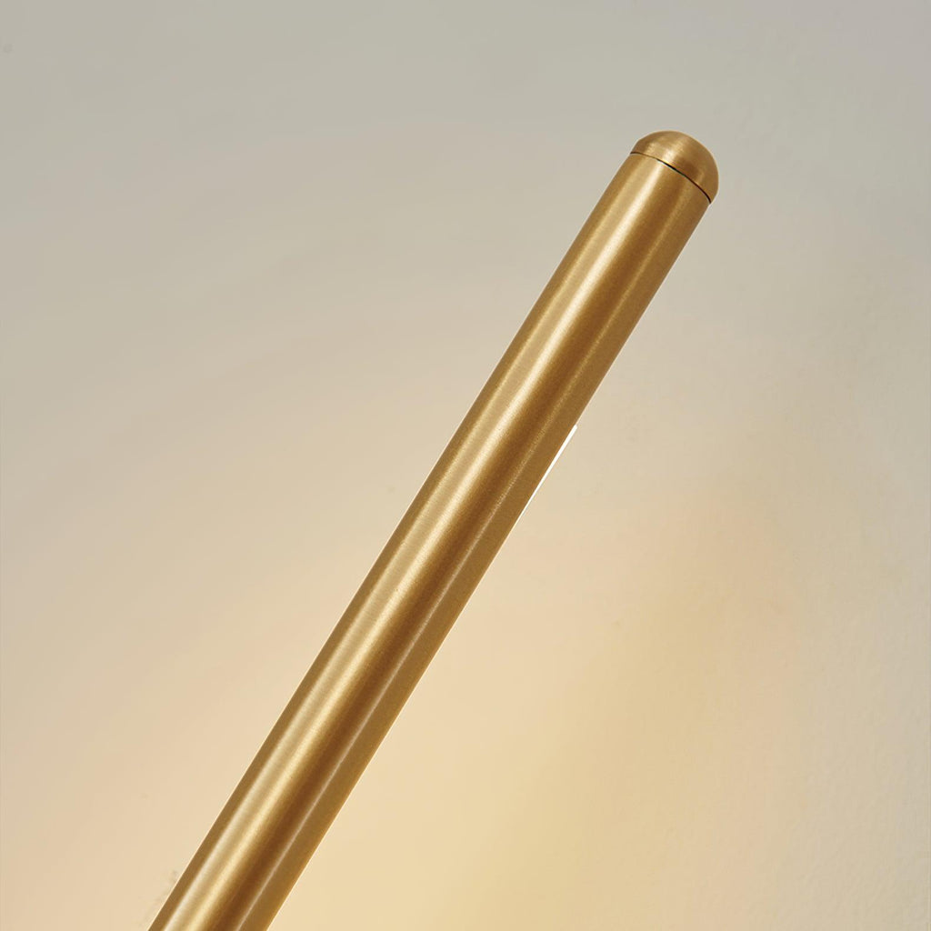 Wall Sconce, Stick-Shaped Linear Metal, Brass or Black, Dimmable LED