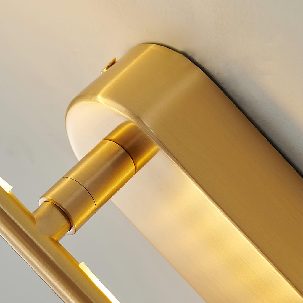 Wall Sconce, Stick-Shaped Linear Metal, Brass or Black, Dimmable LED