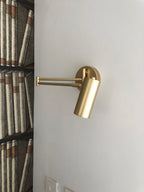 Swing Arm Wall Sconce, Adjustable Iron Arm, Integrated LED, Gold