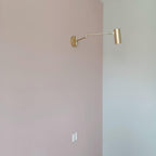 Swing Arm Wall Sconce, Adjustable Iron Arm, Integrated LED, Gold