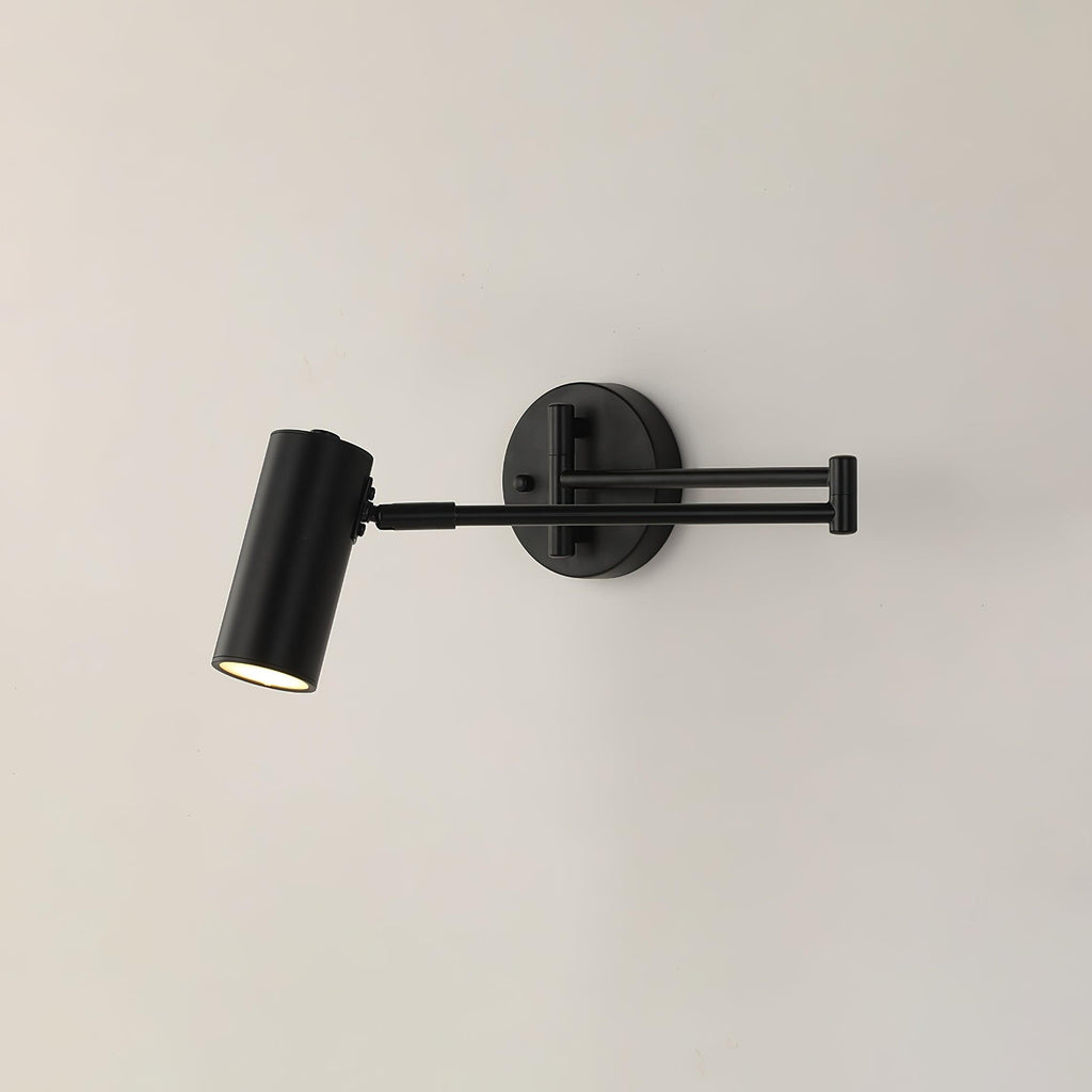 Swing Arm Wall Sconce, Adjustable Iron Arm, Integrated LED, Gold