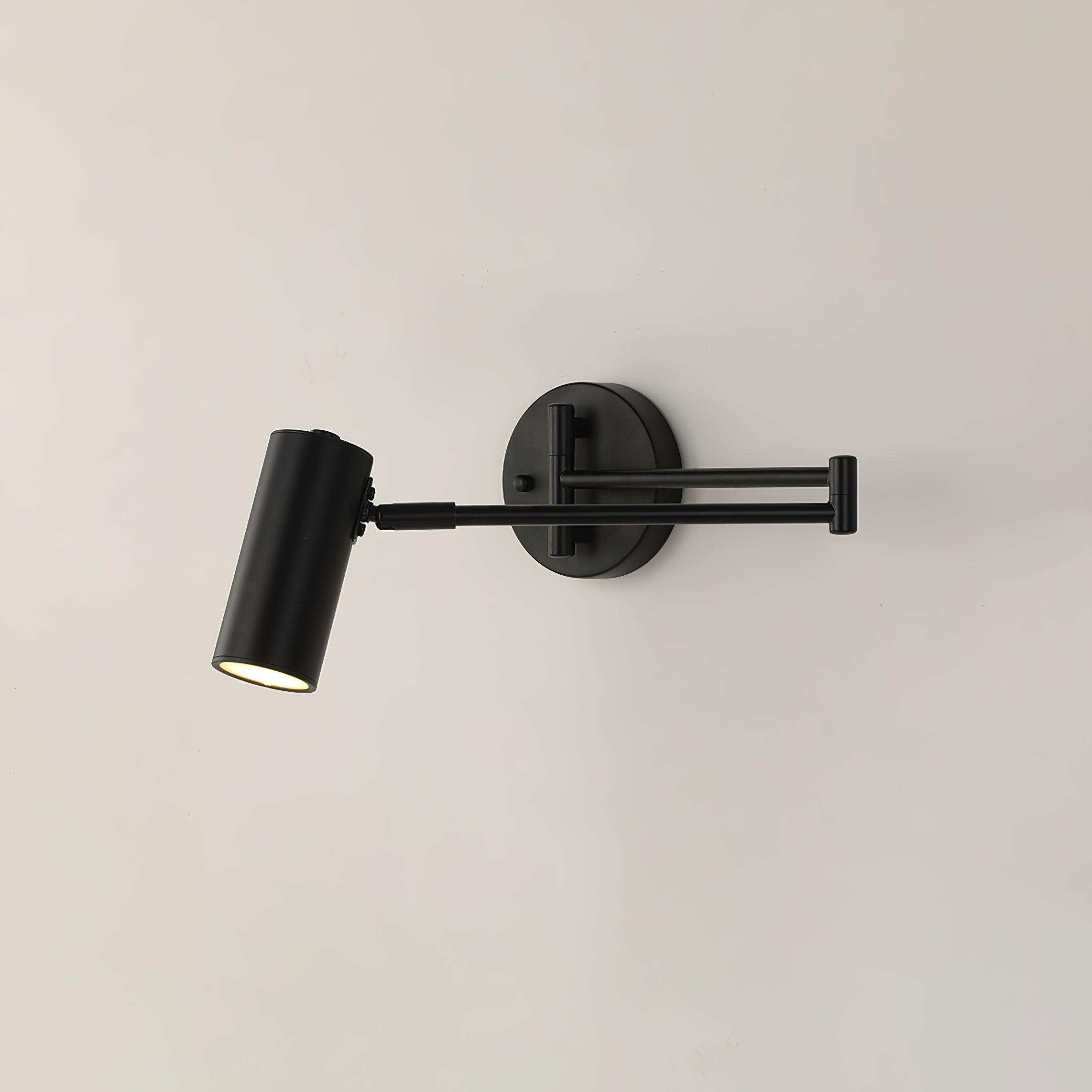 Swing Arm Wall Sconce, Adjustable Iron Arm, Integrated LED, Gold