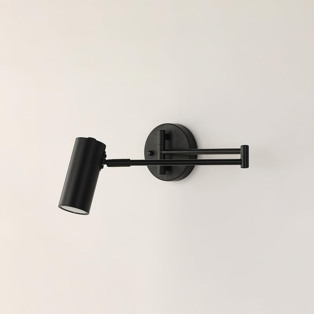 Swing Arm Wall Sconce, Adjustable Iron Arm, Integrated LED, Gold