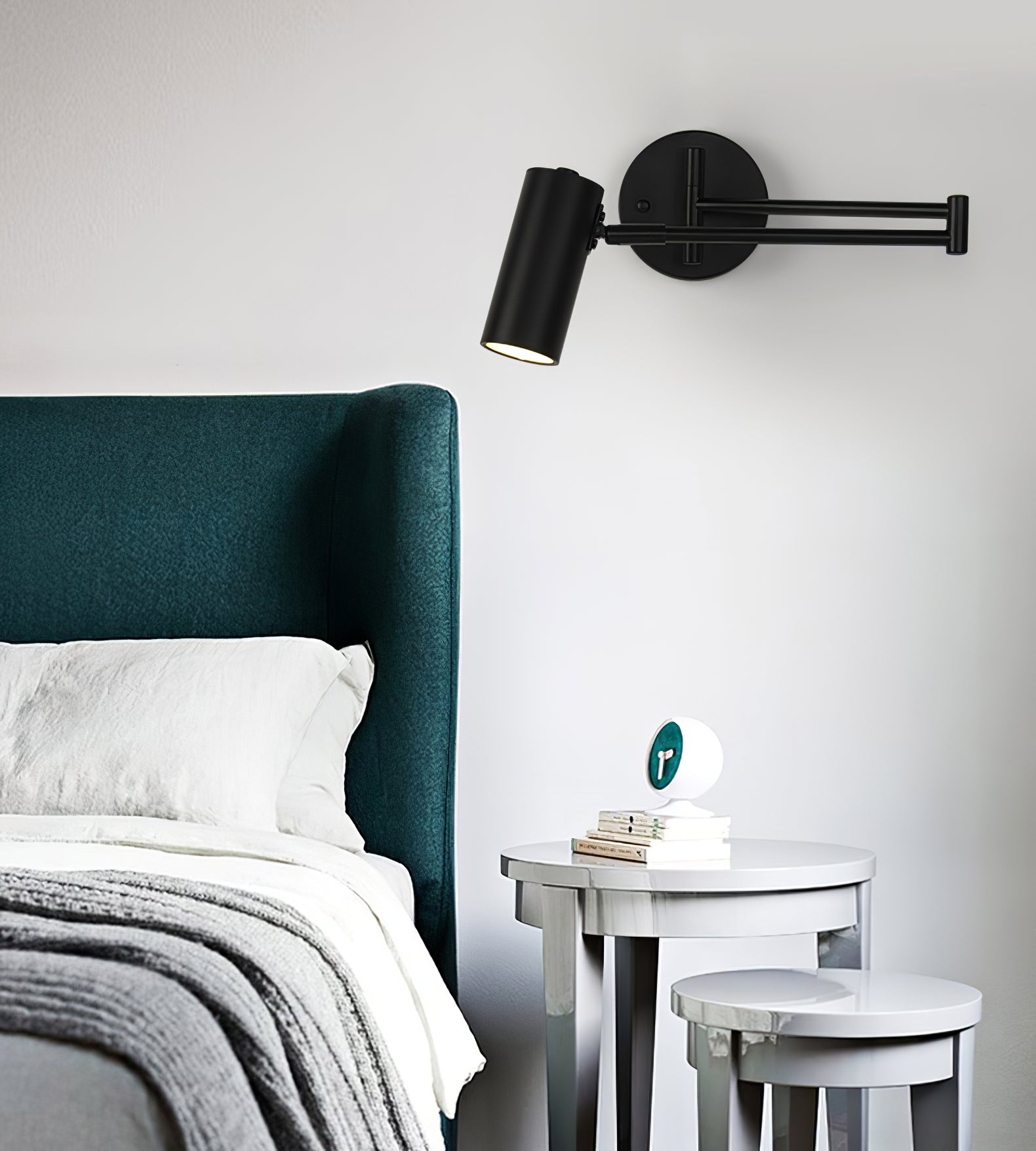 Swing Arm Wall Sconce, Adjustable Iron Arm, Integrated LED, Gold