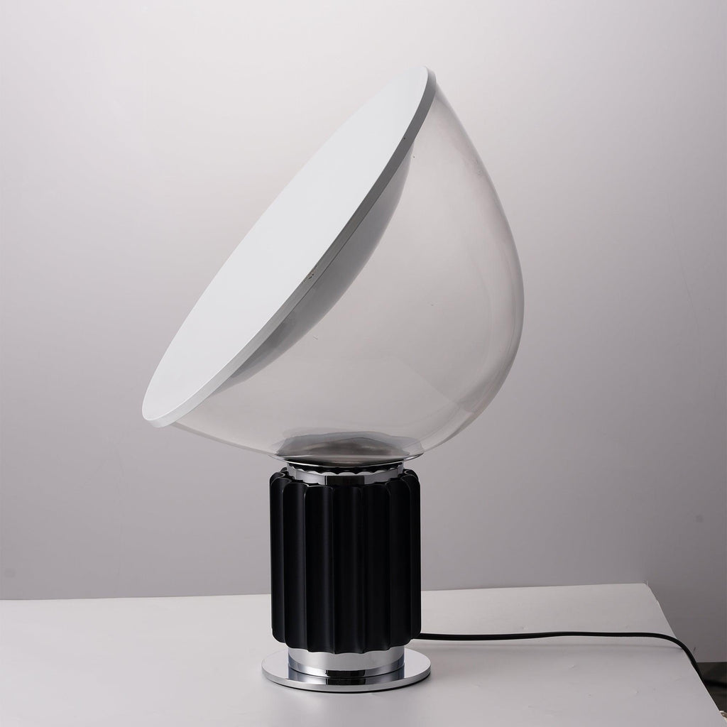 Nexus bordlampe, aluminiumsreflektor, blæst glasskærm, E26/E27