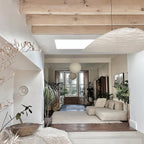 Pendellampe, Tense, Mulberrysilke-diffuser, sort ramme, LED, dæmpbar