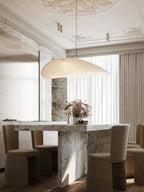 Pendellampe, Tense, Mulberrysilke-diffuser, sort ramme, LED, dæmpbar