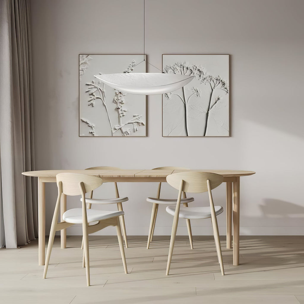Pendellampe, Tense, Mulberrysilke-diffuser, sort ramme, LED, dæmpbar