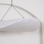 Pendellampe, Tense, Mulberrysilke-diffuser, sort ramme, LED, dæmpbar