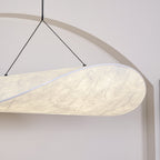 Pendellampe, Tense, Mulberrysilke-diffuser, sort ramme, LED, dæmpbar