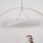 Pendellampe, Tense, Mulberrysilke-diffuser, sort ramme, LED, dæmpbar