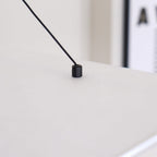 Pendellampe, Tense, Mulberrysilke-diffuser, sort ramme, LED, dæmpbar