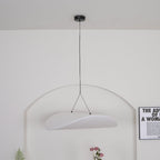 Pendellampe, Tense, Mulberrysilke-diffuser, sort ramme, LED, dæmpbar