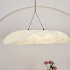 Pendellampe, Tense, Mulberrysilke-diffuser, sort ramme, LED, dæmpbar