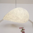 Pendellampe, Tense, Mulberrysilke-diffuser, sort ramme, LED, dæmpbar