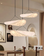 Pendellampe, Tense, Mulberrysilke-diffuser, sort ramme, LED, dæmpbar