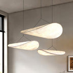 Pendellampe, Tense, Mulberrysilke-diffuser, sort ramme, LED, dæmpbar