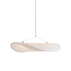 Mulberry silk pendant with black frame in a modern room