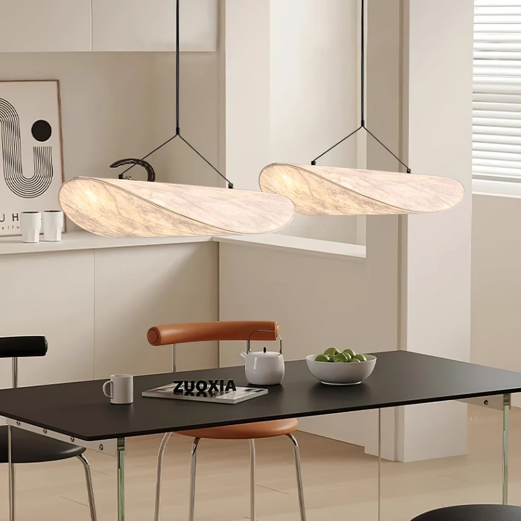 Pendellampe, Tense, Mulberrysilke-diffuser, sort ramme, LED, dæmpbar
