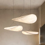 Pendellampe, Tense, Mulberrysilke-diffuser, sort ramme, LED, dæmpbar