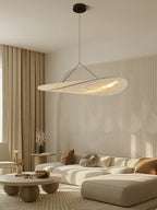 Pendellampe, Tense, Mulberrysilke-diffuser, sort ramme, LED, dæmpbar