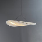 Pendellampe, Tense, Mulberrysilke-diffuser, sort ramme, LED, dæmpbar