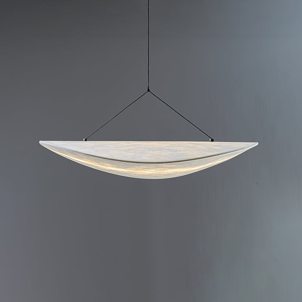 Pendellampe, Tense, Mulberrysilke-diffuser, sort ramme, LED, dæmpbar