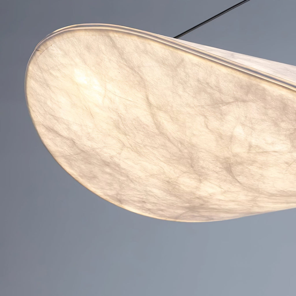 Pendellampe, Tense, Mulberrysilke-diffuser, sort ramme, LED, dæmpbar