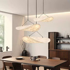 Pendellampe, Tense, Mulberrysilke-diffuser, sort ramme, LED, dæmpbar