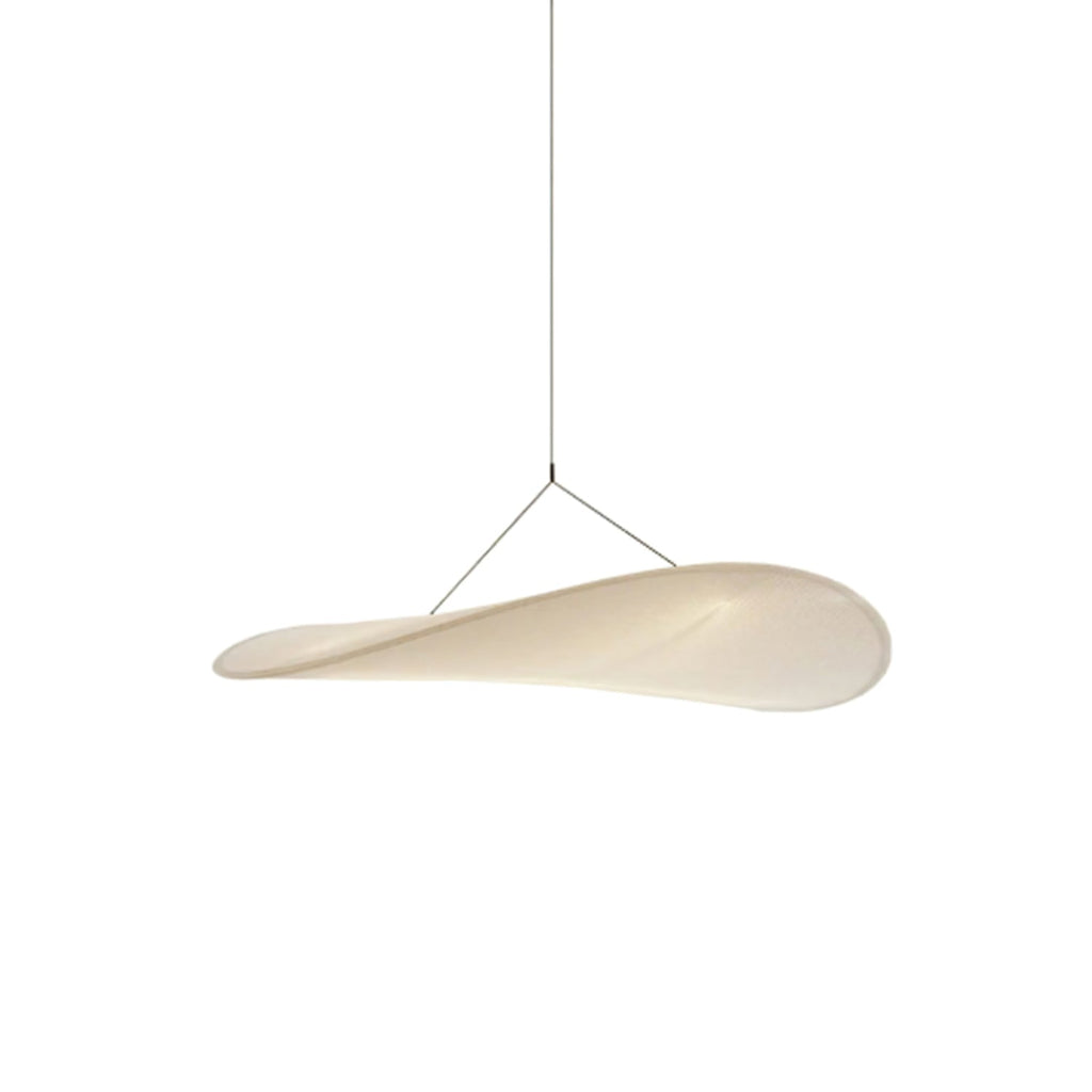 Pendellampe, Tense, Mulberrysilke-diffuser, sort ramme, LED, dæmpbar