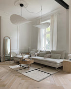 Pendellampe, Tense, Mulberrysilke-diffuser, sort ramme, LED, dæmpbar