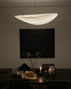 Pendellampe, Tense, Mulberrysilke-diffuser, sort ramme, LED, dæmpbar