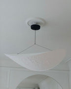Pendellampe, Tense, Mulberrysilke-diffuser, sort ramme, LED, dæmpbar