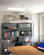 Pendellampe, Tense, Mulberrysilke-diffuser, sort ramme, LED, dæmpbar