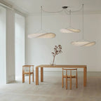 Pendellampe, Tense, Mulberrysilke-diffuser, sort ramme, LED, dæmpbar