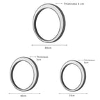 Outdoor Wall Light, Circular Moon Design In Stainless Steel