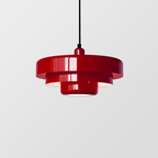 Modern Tiered Shade Pendant Light Fixture, 12-Inch Diameter
