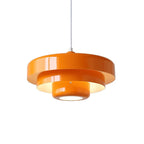 Modern Tiered Shade Pendant Light Fixture, 12-Inch Diameter