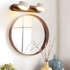 Travertine Wall Sconce, Ritta Wood-Trim Indoor Light