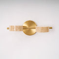 Travertine Vanity Wall Light, Multi-Head LED, Black Gold Or Walnut