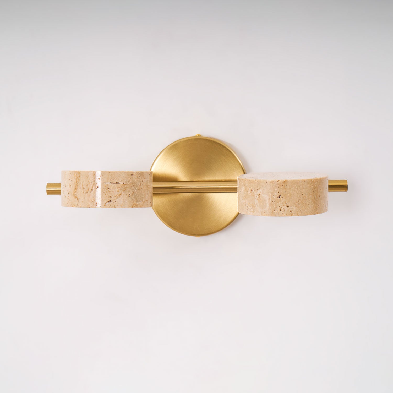 Travertine Vanity Wall Light, Multi-Head LED, Black Gold Or Walnut