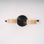 Travertine Vanity Wall Light, Multi-Head LED, Black Gold Or Walnut