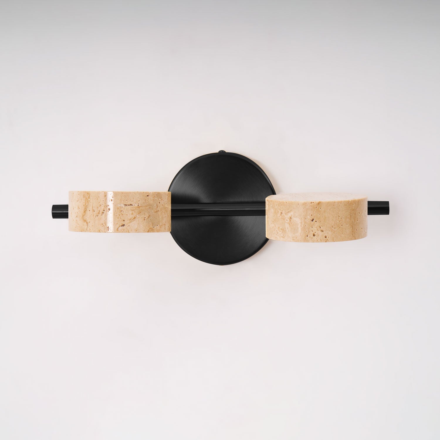 Travertine Vanity Wall Light, Multi-Head LED, Black Gold Or Walnut