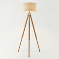 Adjustable 60-Inch Tripod Floor Lamp With Soft Fabric Shade